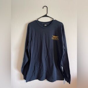 Obey Men's Navy Long Sleeve Shirt